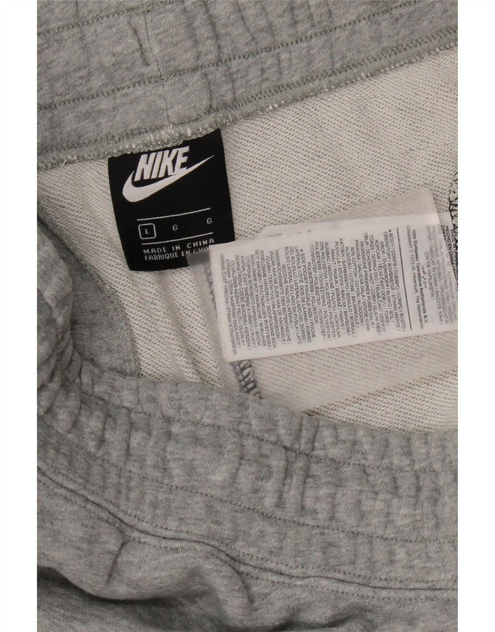 Nike Short de sport pour homme en coton color block Noir Taille L