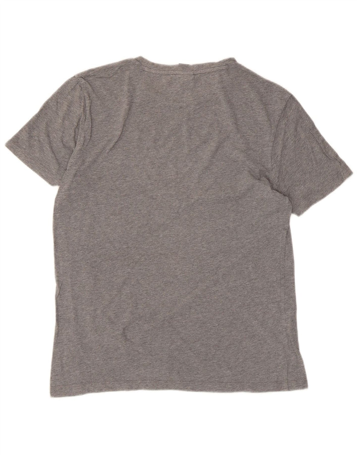 Hugo Boss T-Shirt Femme Top UK 10 Petit Gris Coton