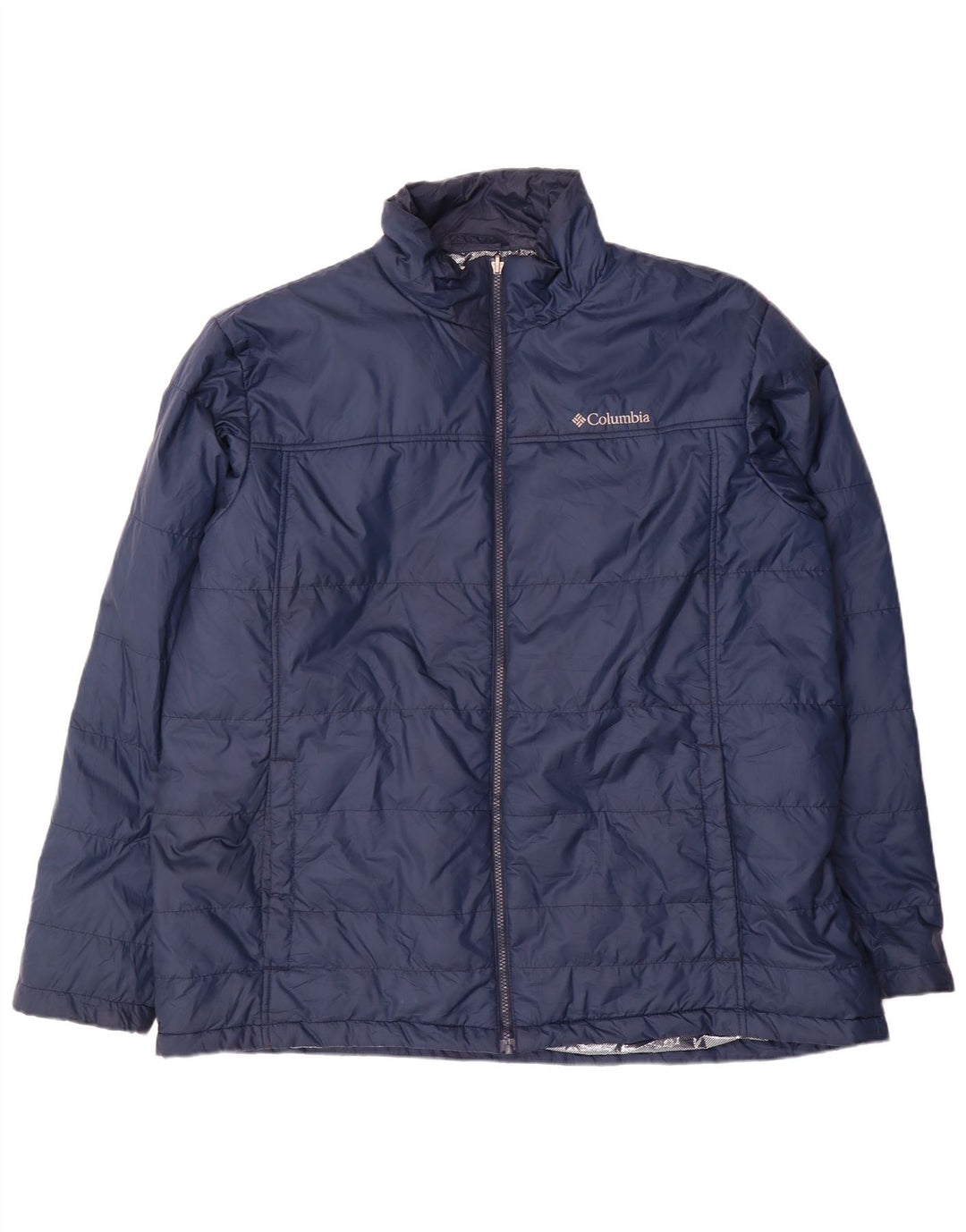 Columbia Veste rembourrée haute pour homme UK 44 2XL Bleu marine Polyester