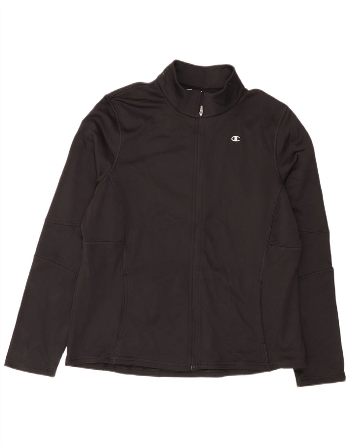 Champion Veste de survêtement pour femme UK 18 XL Noir Polyester