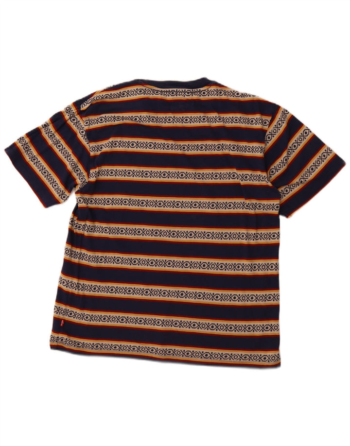 LEVI'S Mens T-Shirt Top Small Multicoloured Striped Cotton