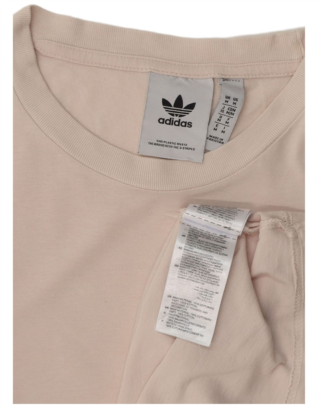ADIDAS T-Shirt Homme Blanc Moyen Coton