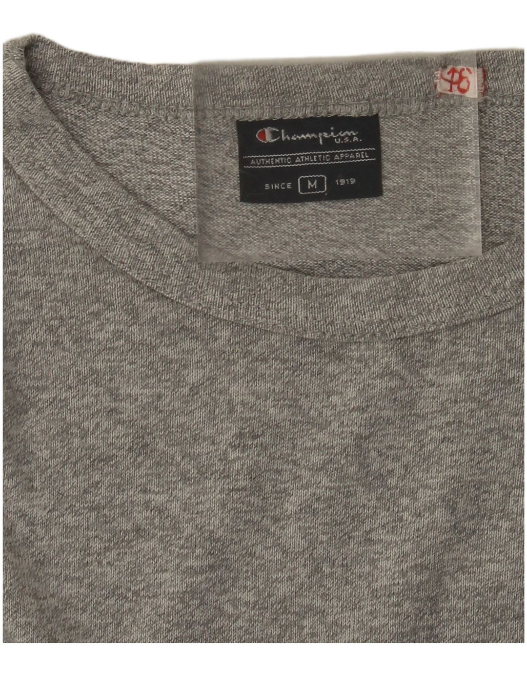 CHAMPION Haut Graphique Manches Longues Homme Gris Moyen Moucheté
