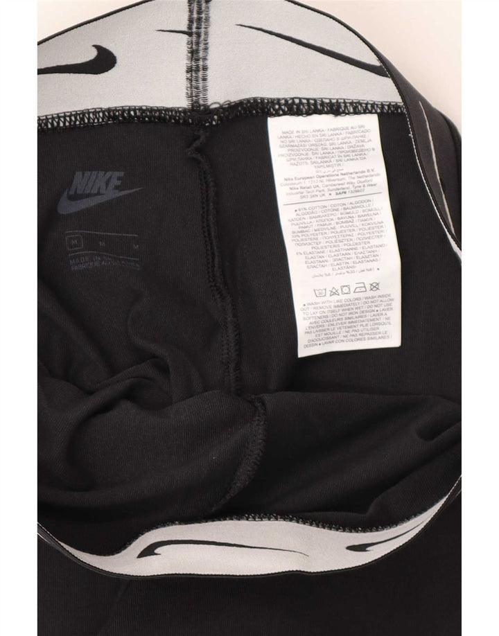 Nike Leggings graphiques pour femmes UK 12 coton noir moyen