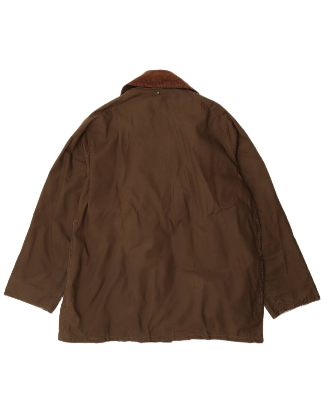 vintage Mens Loose Fit Veste en coton ciré UK 36 Petit Polyester Kaki