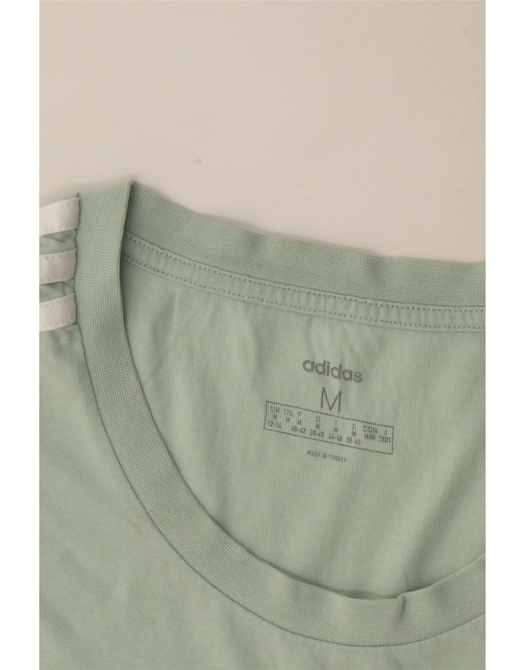 Adidas T-Shirt Femme Top UK 12/14 Vert Moyen