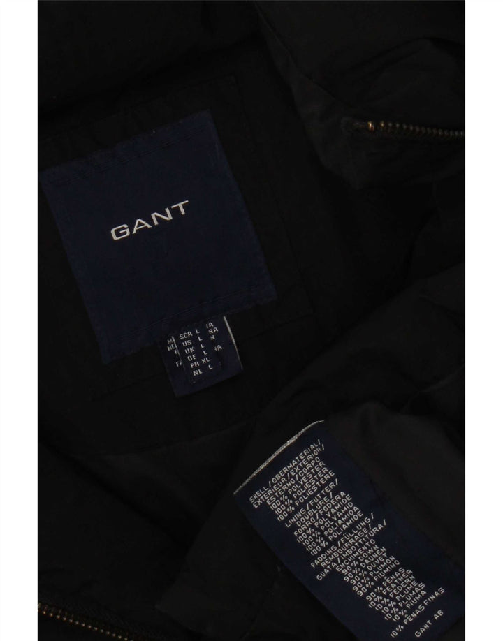 Gant Manteau rembourré à capuche pour femme UK 16 Large Noir Polyester