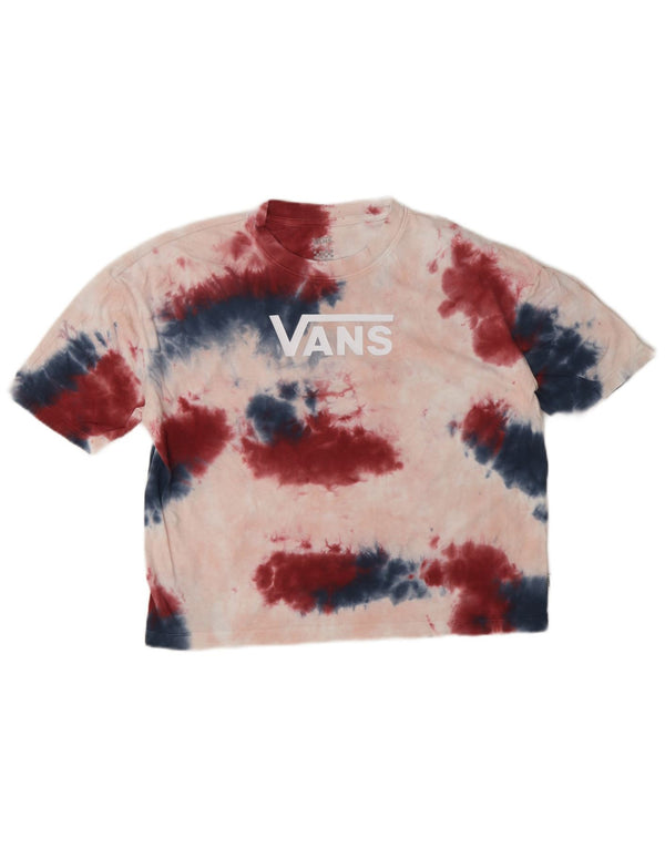 Vans T-shirt graphique surdimensionné pour femme UK 6 XS Multicolore Tie Dye