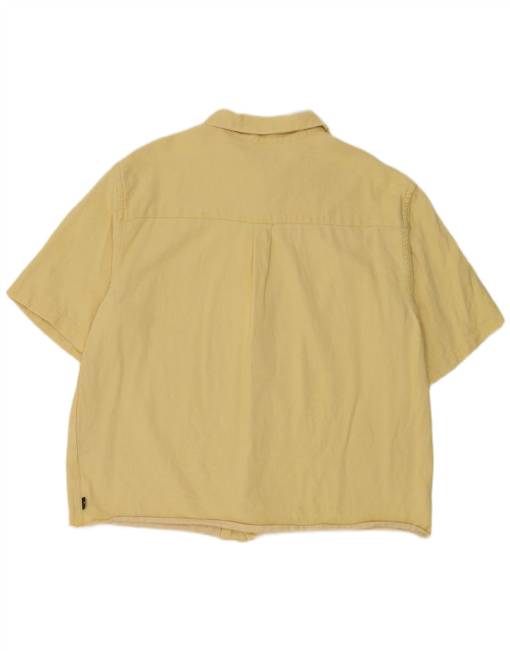Levi's Chemise en Jean à Manches Courtes Homme Jaune Moyen Coton