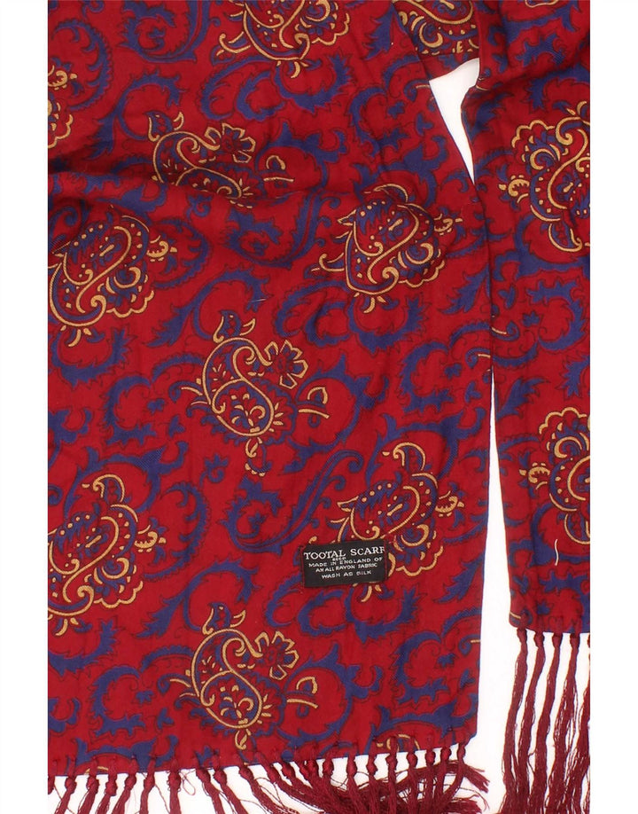 Tootal Écharpe Homme Taille Unique Rouge Paisley
