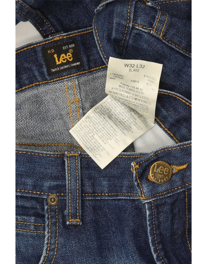 Lee Jean droit homme W32 L32 bleu marine coton