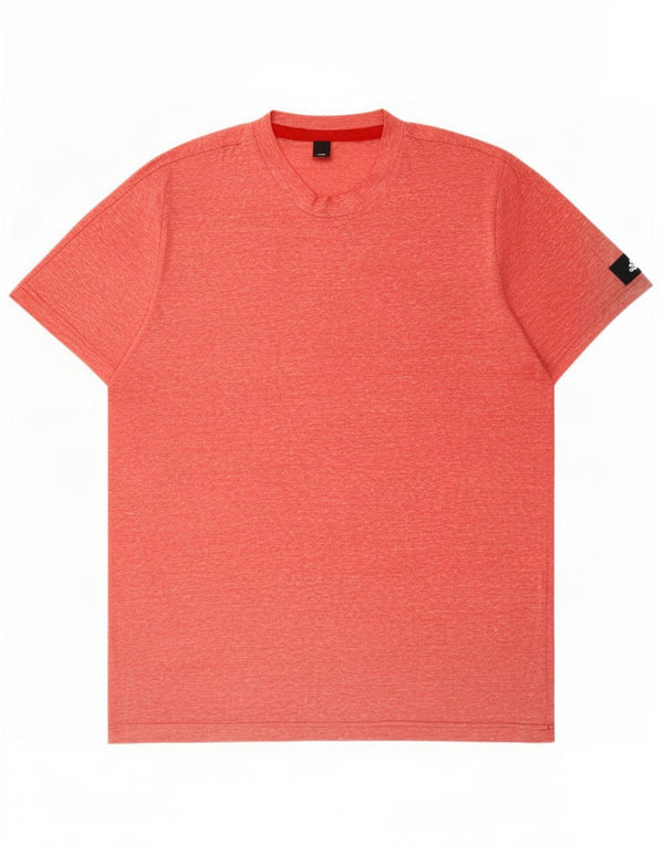 Adidas T-Shirt Homme Haut Large Rose Moucheté Polyester