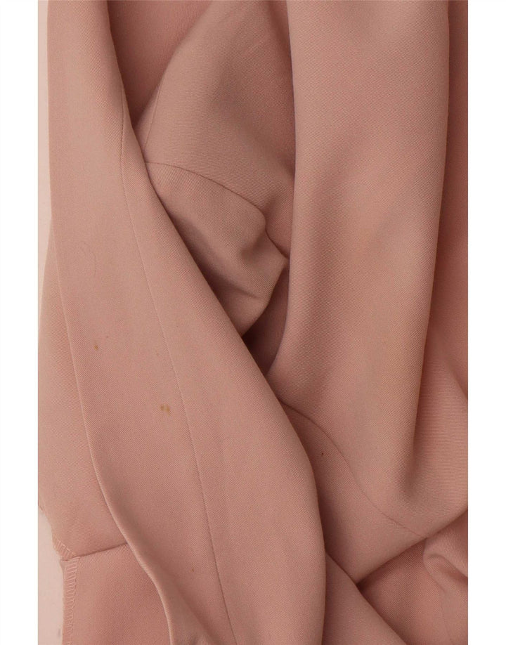 Marks & Spencer Veste Blazer Ouverte Femme UK 12 Rose Moyen Polyester