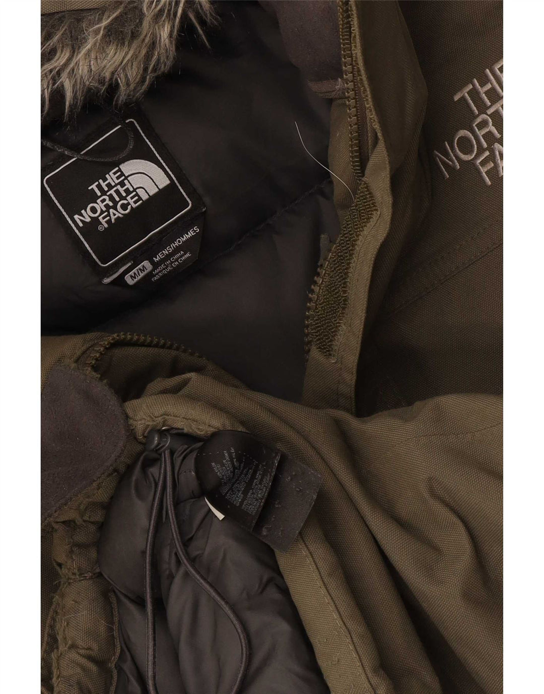 The North Face Veste rembourrée à capuche pour homme UK 38 Medium Khaki Nylon