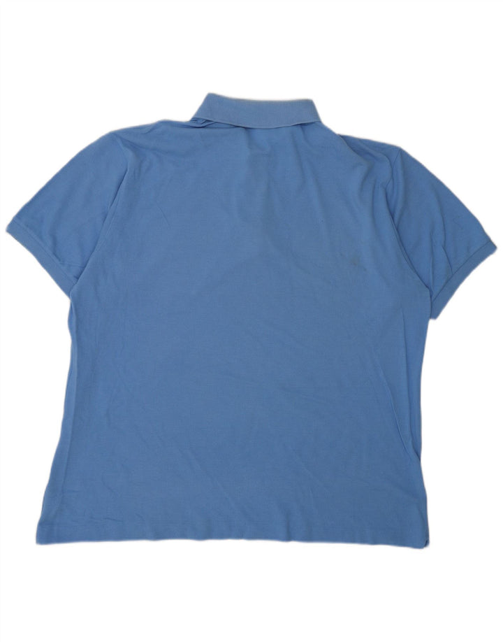 LACOSTE Polo Homme Taille 6 XL Bleu Coton