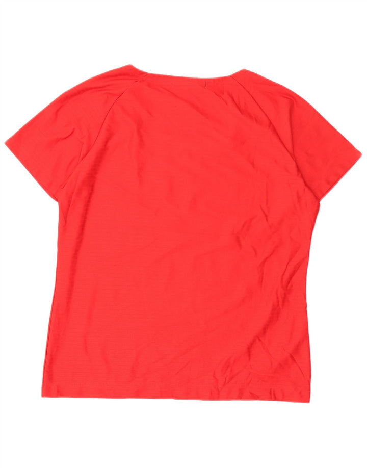 Nike T-Shirt Femme US 12/14 Grand Rouge Polyester