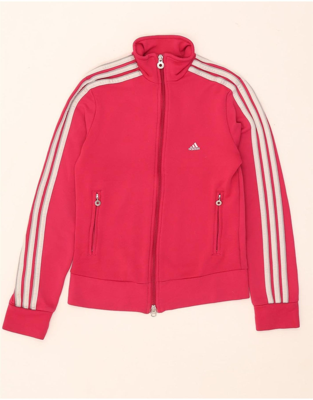 Adidas Veste de survêtement pour femme UK 12 Rose moyen Polyester