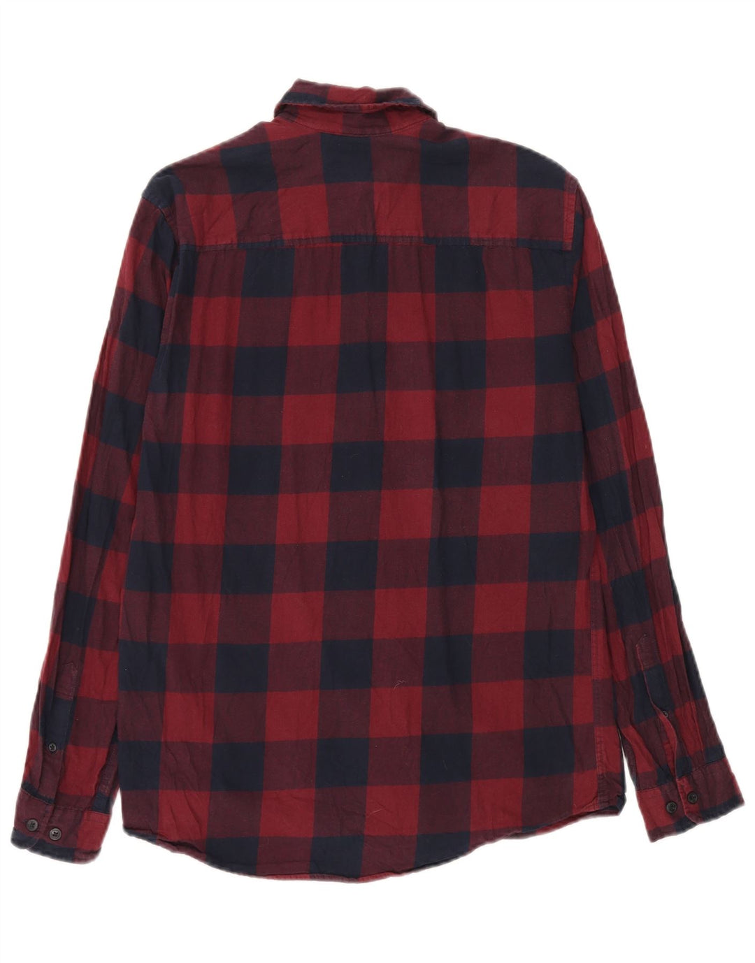 Jack & Jones Chemise Regular Fit en Flanelle Homme Rouge Moyen en Coton Vichy