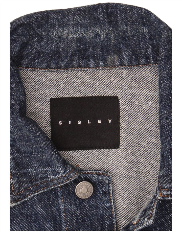 Sisley Veste en Jean Homme UK 36 Small Bleu Marine