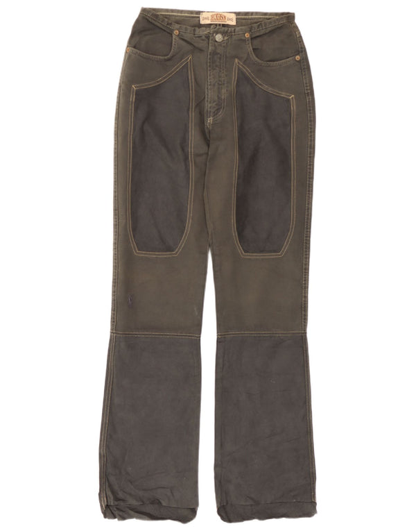 Jeckerson Pantalon décontracté pour femme IT 40 Small W26 L30 Gris Colourblock