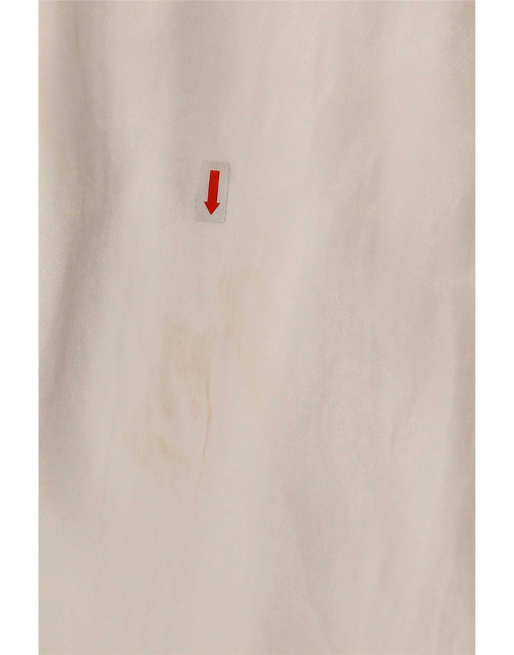 Zara Robe portefeuille à manches longues pour femme UK 12 Viscose blanc moyen