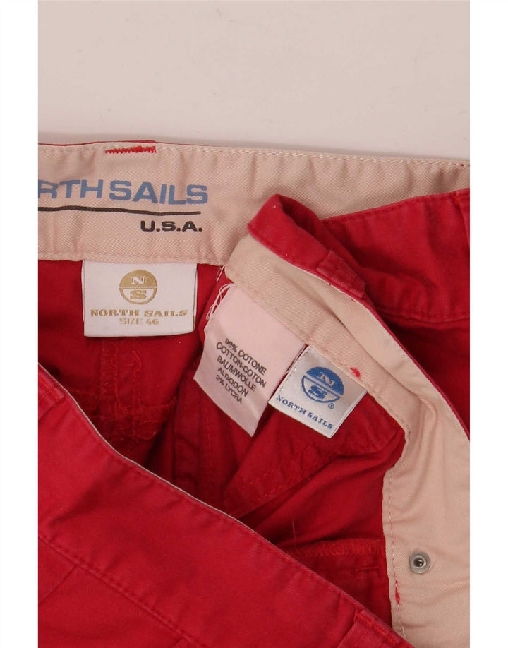 North Sails Short Chino Femme IT 46 Large W32 Coton Rouge
