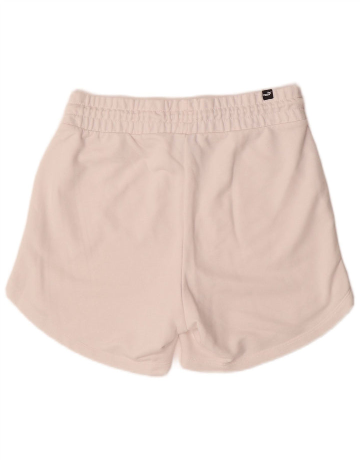 Puma Short de sport pour femme UK 14 Medium Blanc