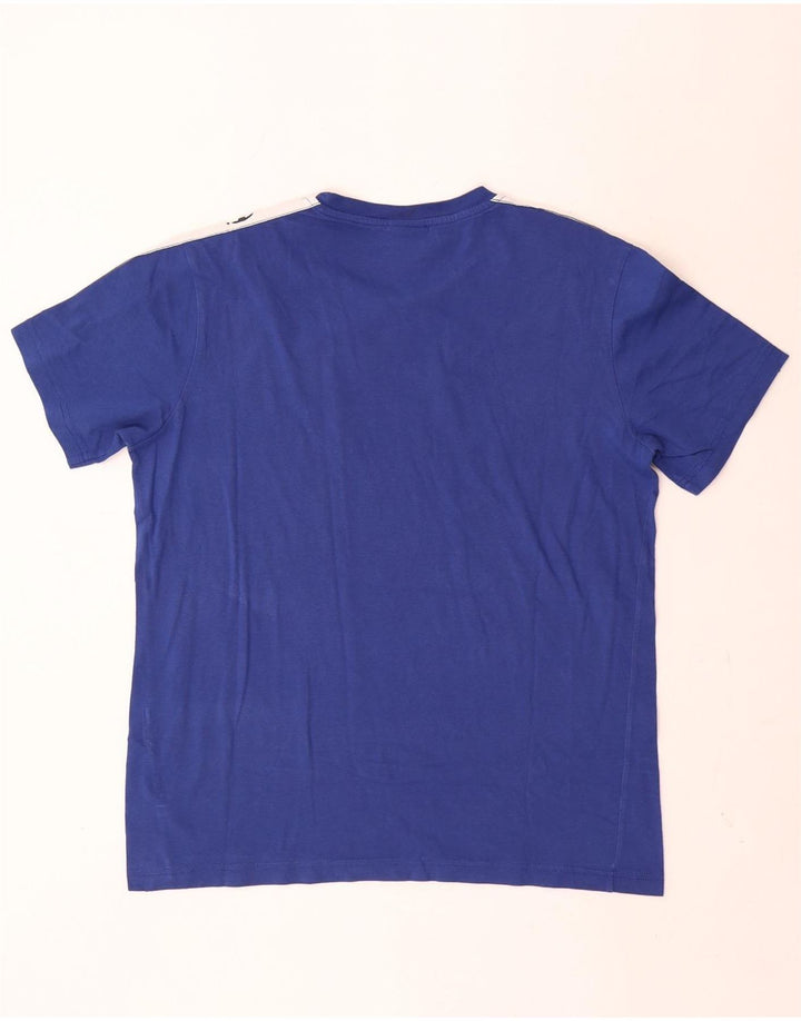 Champion T-Shirt Graphique Homme Bleu Moyen Colourblock