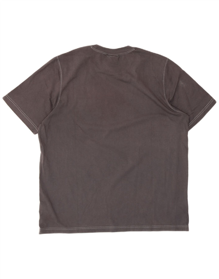 ADIDAS Mens Graphic T-Shirt Top Large Grey Cotton