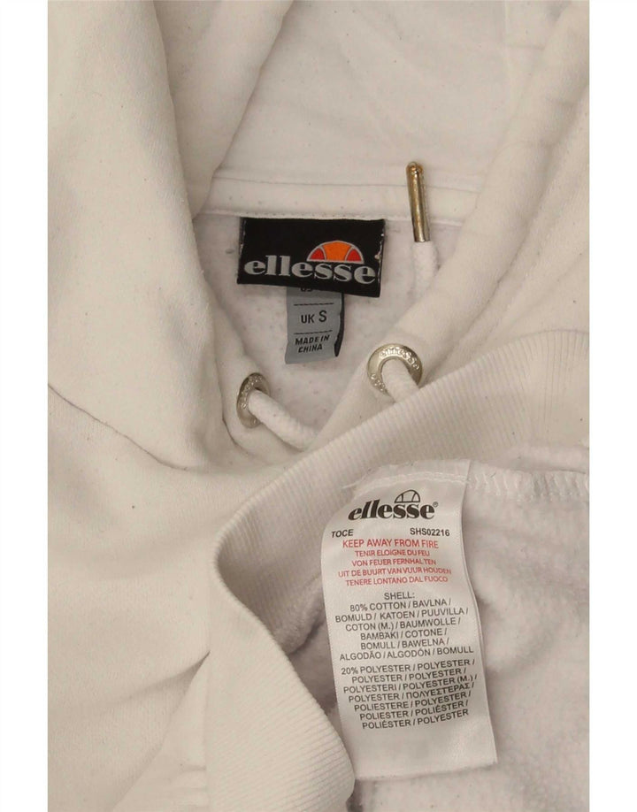 Ellesse Pull à capuche pour homme Petit Blanc Coton