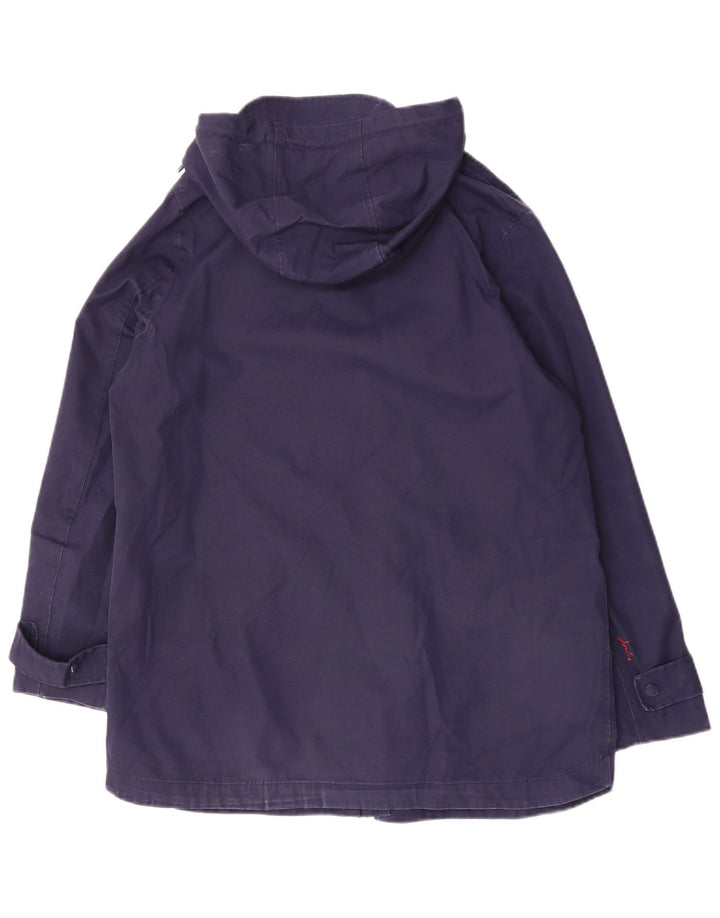 JOULES Manteau imperméable à capuche pour femme UK 44 Large Bleu marine Polyester