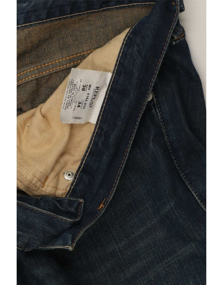 Replay Jean droit homme W38 L29 bleu