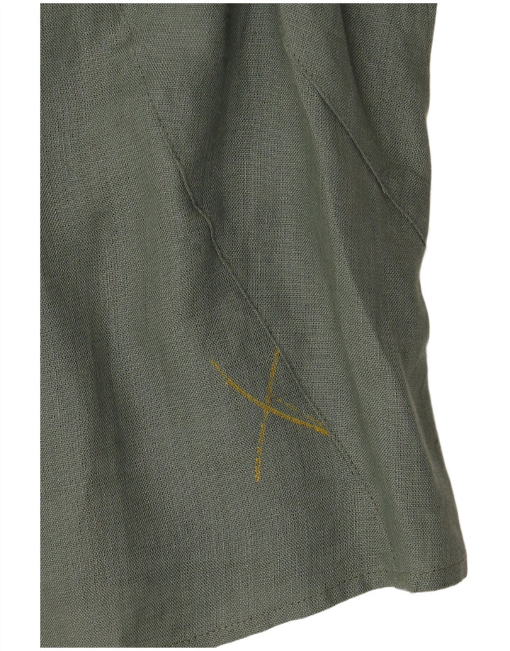 Armani Jeans Chemisier sans manches à double boutonnage pour femme IT 48 XL Kaki