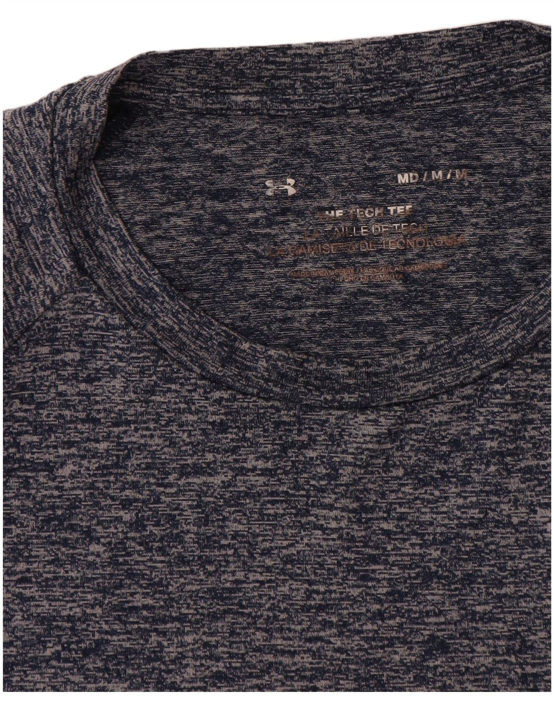 Under Armour T-Shirt Homme Bleu Marine Moucheté