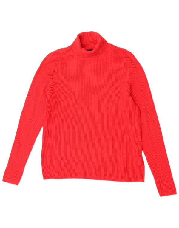 Marks & Spencer Pull col roulé pour femme UK 18 XL Viscose rouge