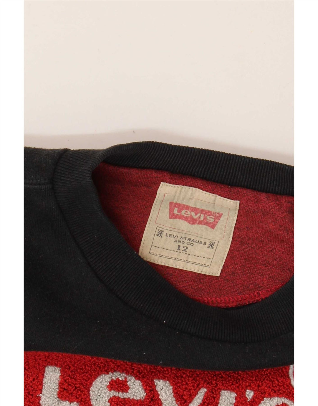 Levi's Sweat-shirt graphique pour garçon 11-12 ans Noir Coton