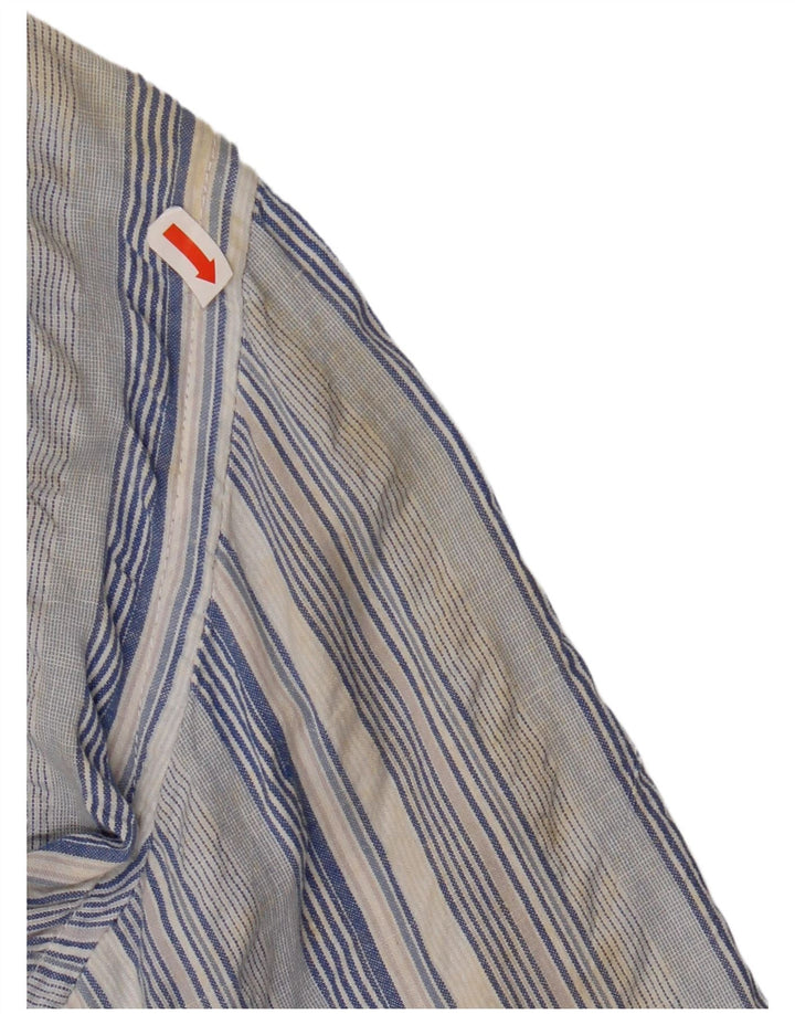 KAPPA Chemise Homme Bleu Moyen Rayé Coton
