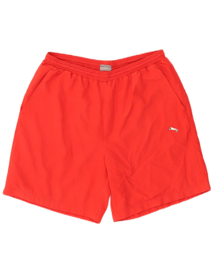 Puma Short de Sport Graphique Homme Rouge Large Polyester