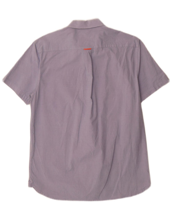 Superdry Chemise à manches courtes coupe classique pour hommes, grand bleu
