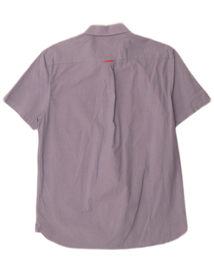 Superdry Chemise à manches courtes coupe classique pour hommes, grand bleu