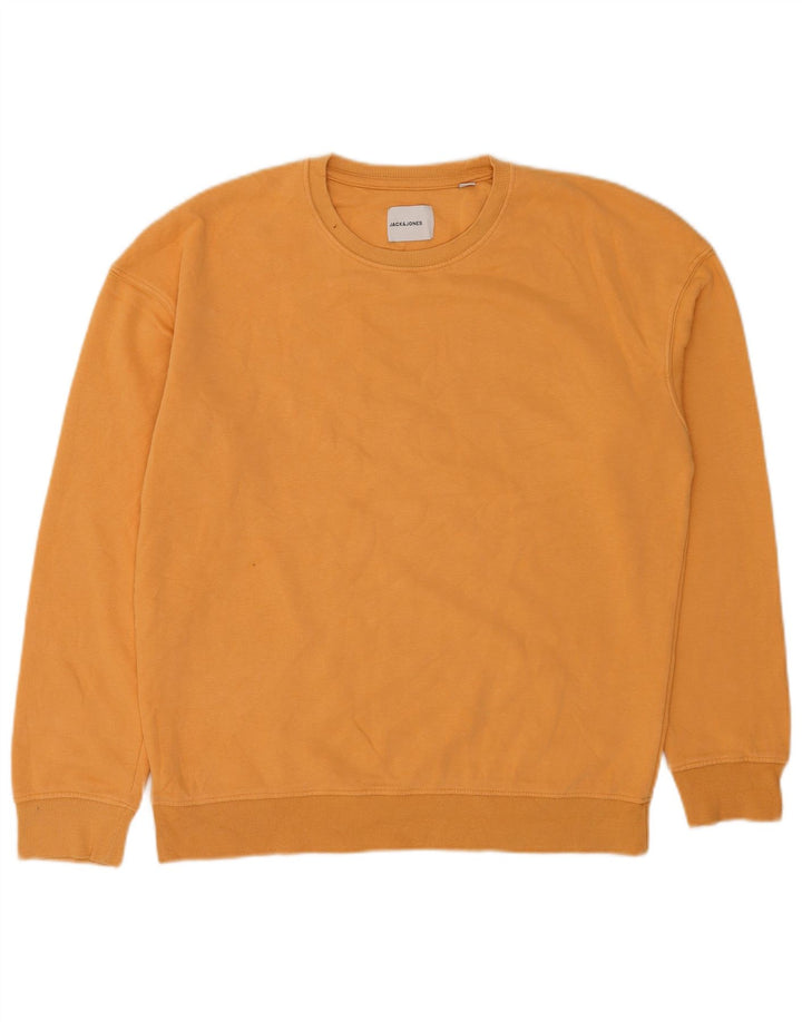 Jack & Jones Sweat-shirt pour homme en coton orange Taille L