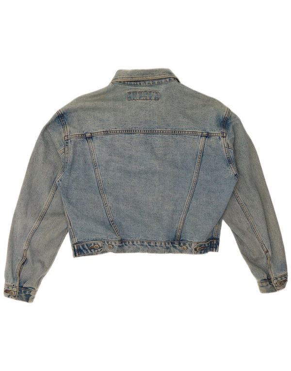 ONYX Veste en jean courte pour femme UK 14 Bleu moyen Coton