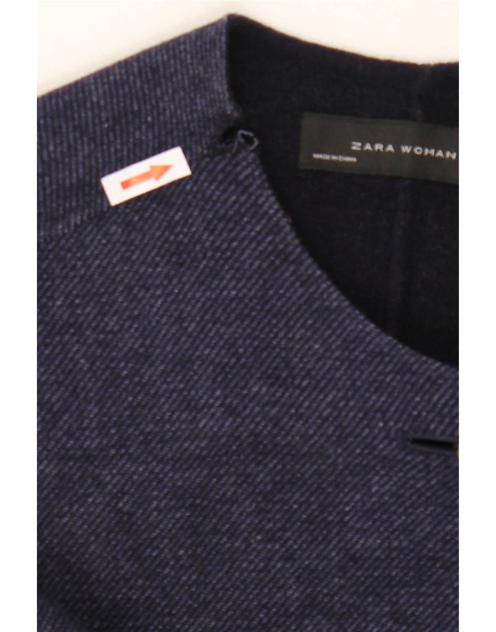 Zara Manteau surdimensionné pour femme UK 16 Large Bleu marine