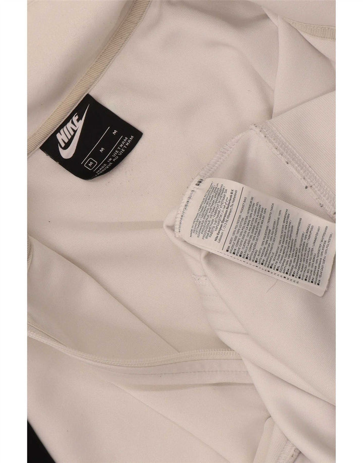 Nike Veste de survêtement graphique pour homme en polyester color block blanc moyen