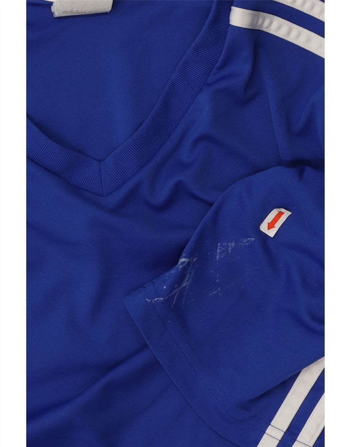 ADIDAS Hommes Climalite T-Shirt Haut Grand Bleu Polyester