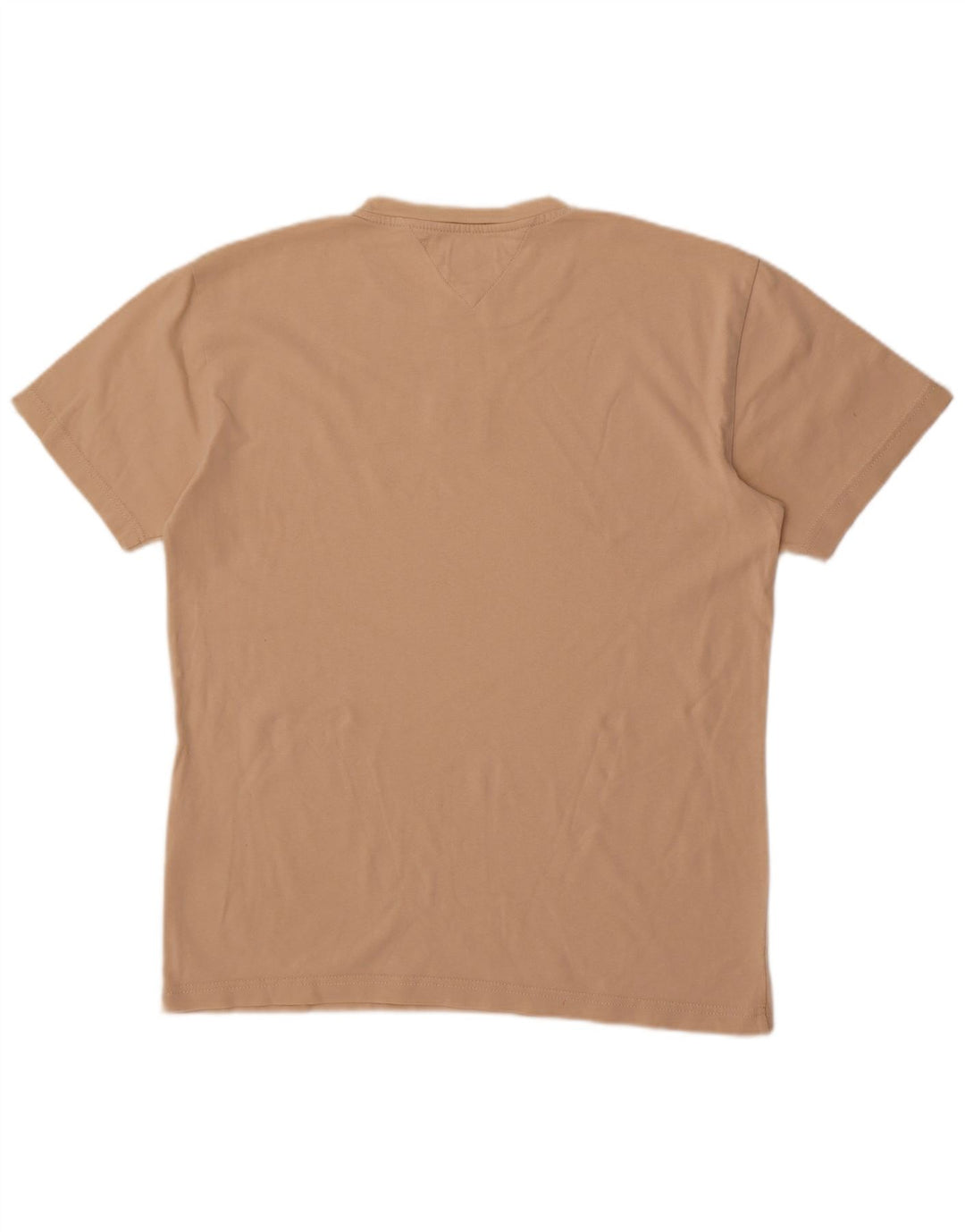 Tommy Hilfiger T-Shirt Graphique Homme Beige Moyen Coton