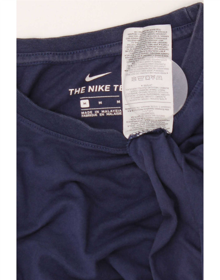 Nike T-Shirt Homme Bleu Marine Moyen Coton