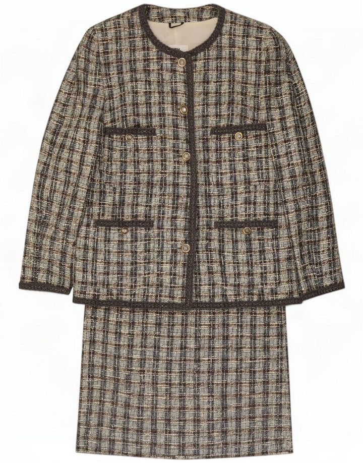 Ilia Ensemble jupe 2 pièces pour femme IT 44 Medium W28 Multicolore Check Classic
