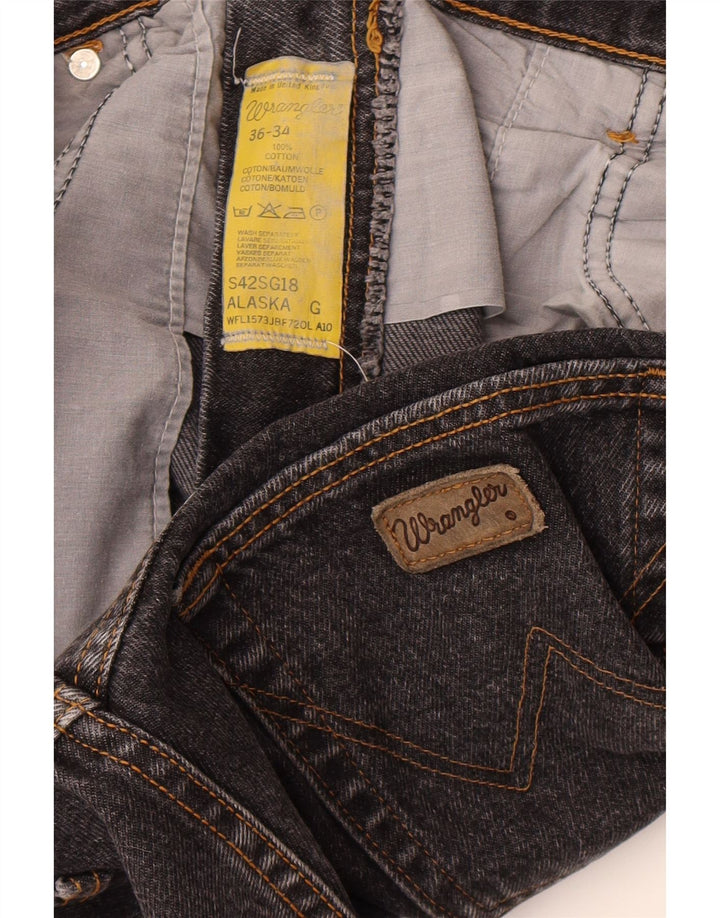 Wrangler Jean Droit Alaska W36 L34 Homme Gris Coton
