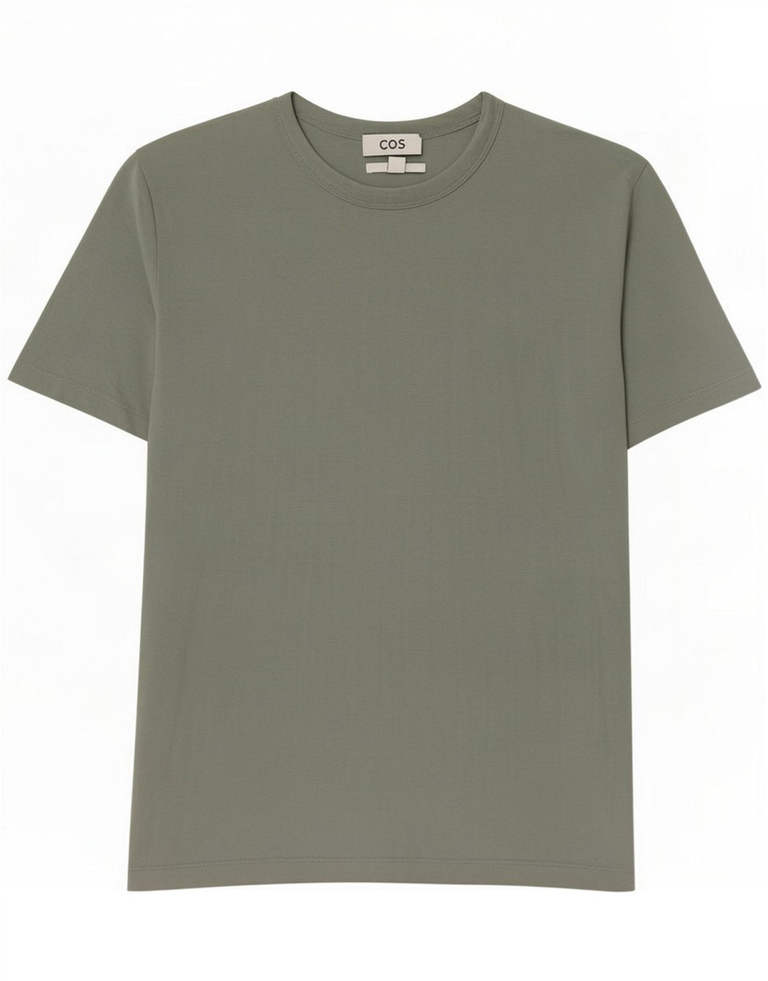 Cos T-shirt coupe classique pour homme en coton vert moyen